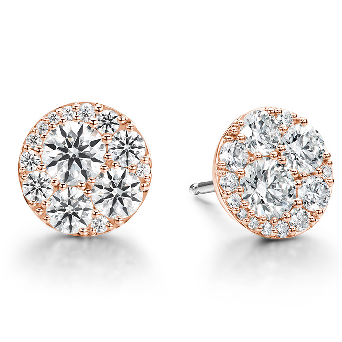 2.04 ctw. Tessa Diamond Circle Earrings in 18K Rose Gold