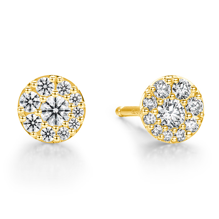 0.34 ctw. Tessa Diamond Circle Earrings in 18K Yellow Gold