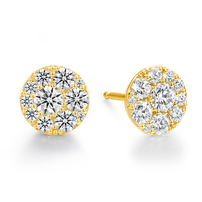 1.02 ctw. Tessa Diamond Circle Earrings in 18K Yellow Gold