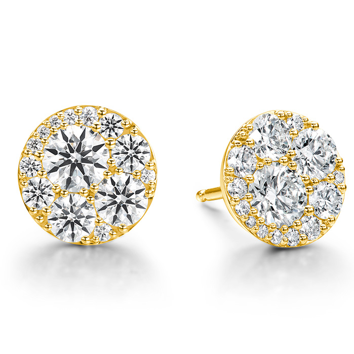 2.04 ctw. Tessa Diamond Circle Earrings in 18K Yellow Gold