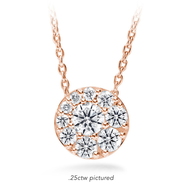 2.18 ctw. Tessa Diamond Circle Pendant in 18K Rose Gold