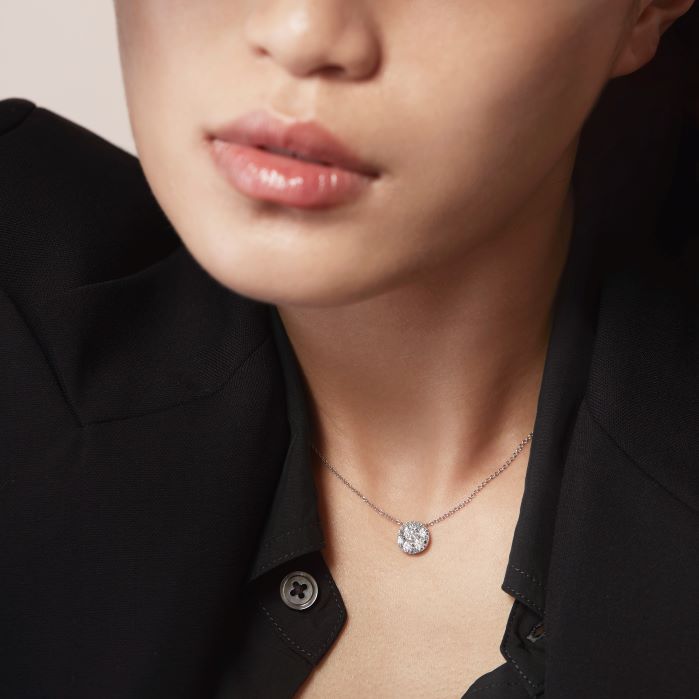 0.51 ctw. Tessa Diamond Circle Pendant in 18K Yellow Gold