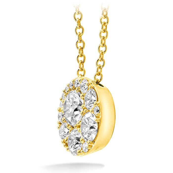 0.51 ctw. Tessa Diamond Circle Pendant in 18K Yellow Gold