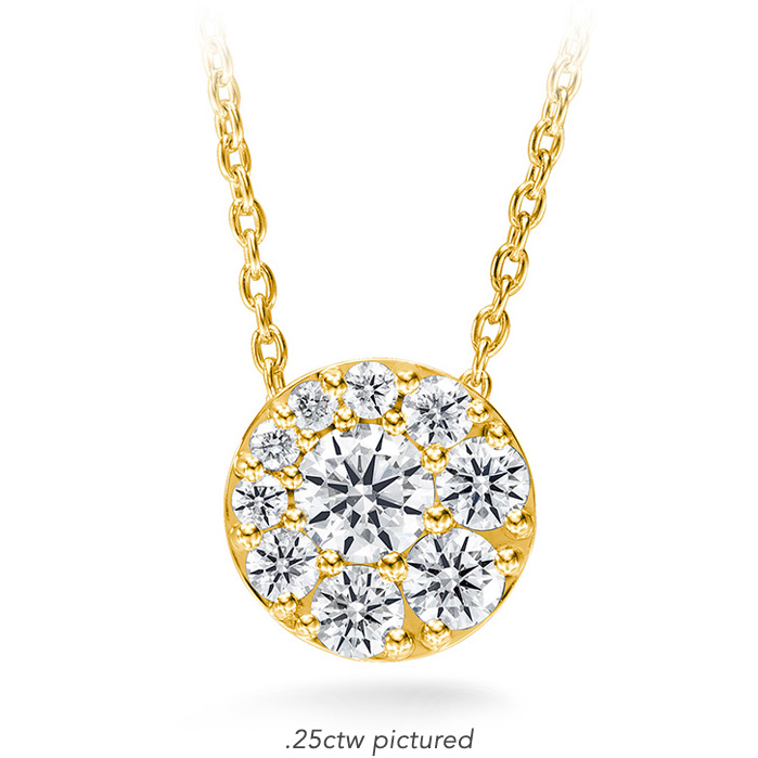 0.51 ctw. Tessa Diamond Circle Pendant in 18K Yellow Gold