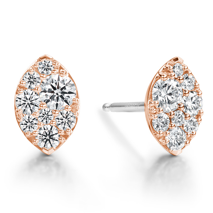 0.5 ctw. Tessa Navette Earrings in 18K Rose Gold