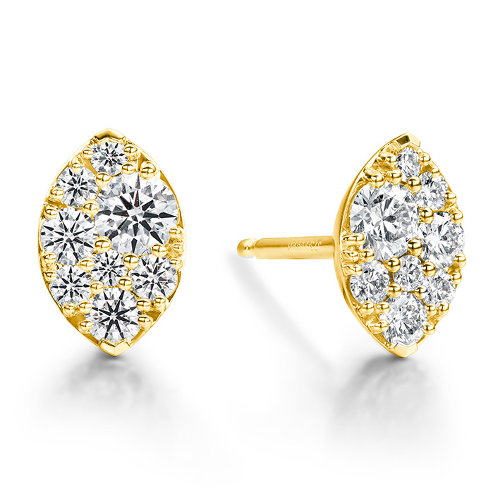 0.5 ctw. Tessa Navette Earrings in 18K Yellow Gold