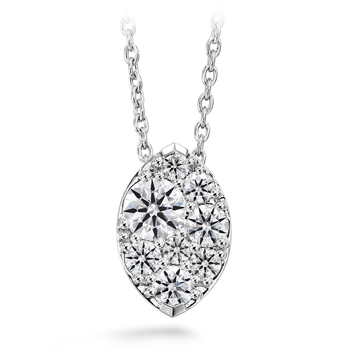 0.5 ctw. Tessa Diamond Navette Pendant in 18K White Gold