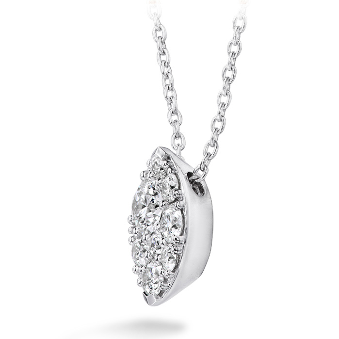0.5 ctw. Tessa Diamond Navette Pendant in 18K White Gold