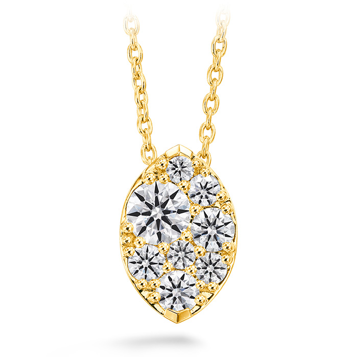 0.25 ctw. Tessa Diamond Navette Pendant in 18K Yellow Gold