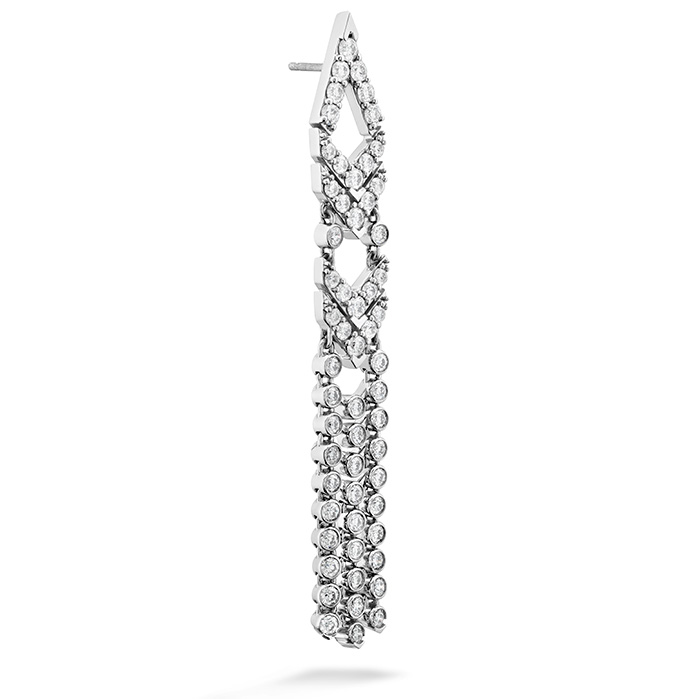 3.95 ctw. Triplicity Fringe Earrings in 18K White Gold