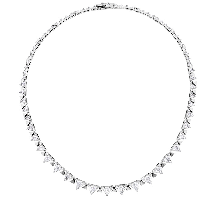 9.15 ctw. Triplicity Line Necklace