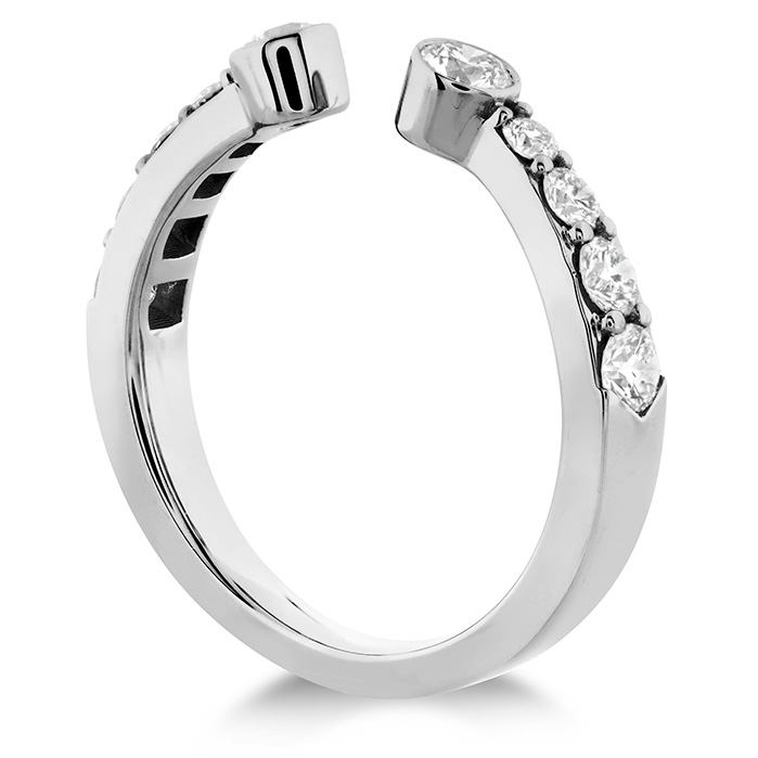 0.71 ctw. Triplicity Open Bezel Band in Platinum