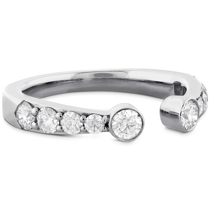0.71 ctw. Triplicity Open Bezel Band in Platinum