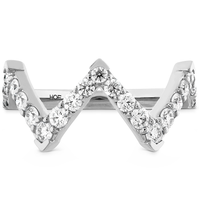 0.7 ctw. Triplicity Pointed Diamond Ring in 18K Rose Gold