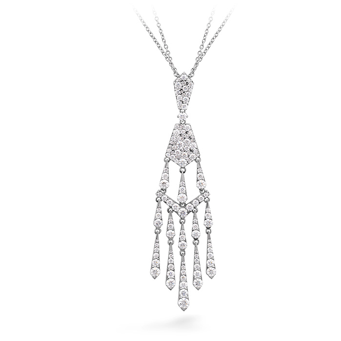 4.25 ctw. Triplicity Tassel Drop Necklace in 18K White Gold