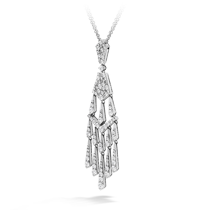 4.25 ctw. Triplicity Tassel Drop Necklace in 18K White Gold