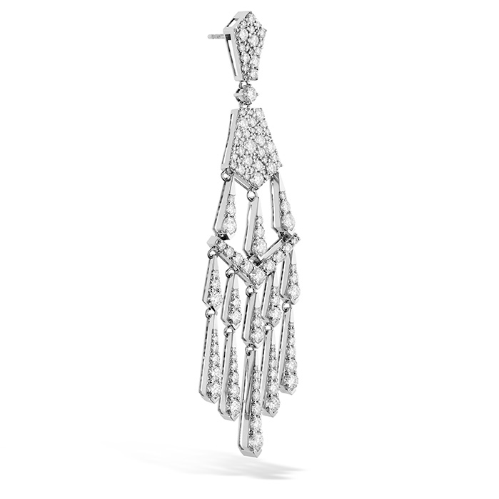 8.1 ctw. Triplicity Tassel Drop Earrings in 18K White Gold