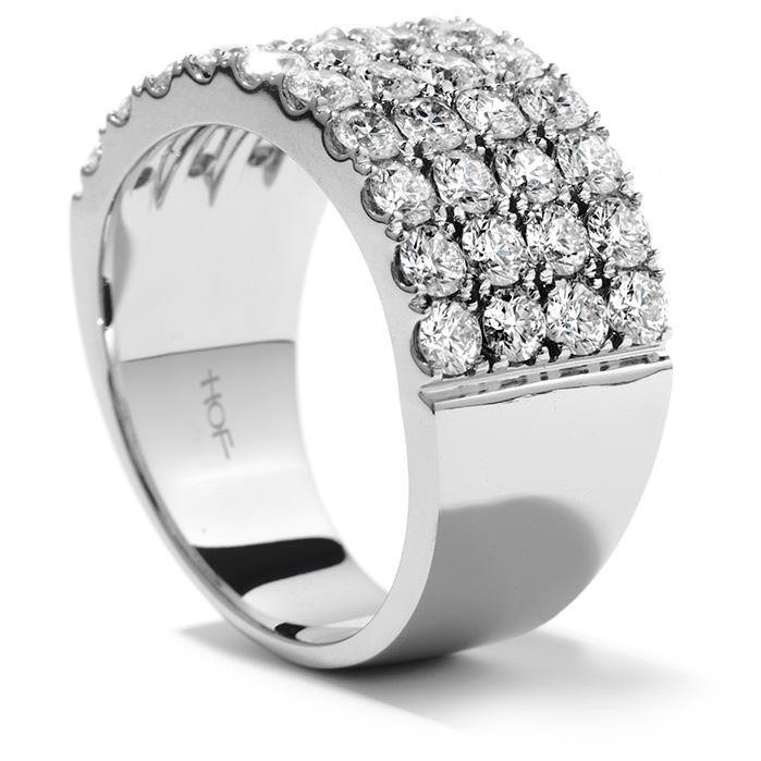 1.95 ctw. Truly Classic Four-Row Right Hand Ring in 18K White Gold