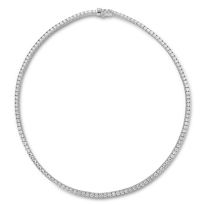 12.19 ctw. HOF Signature Uniform Line Necklace in 18K White Gold
