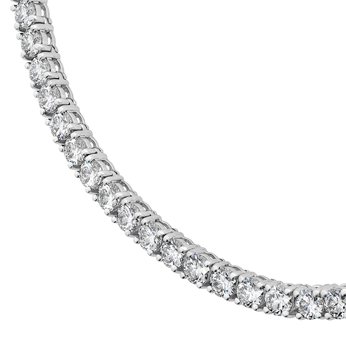 12.19 ctw. HOF Signature Uniform Line Necklace in 18K White Gold