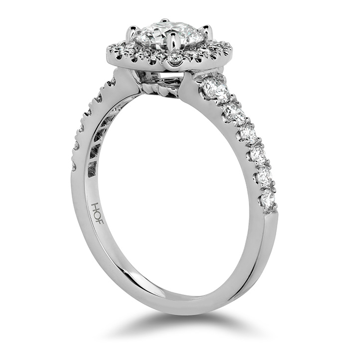 1.5 ctw. Transcend Premier Custom Halo Engagement Ring in Platinum
