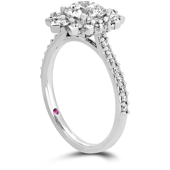 0.57 ctw. Behati Say It Your Way Oval Engagement Ring in Platinum