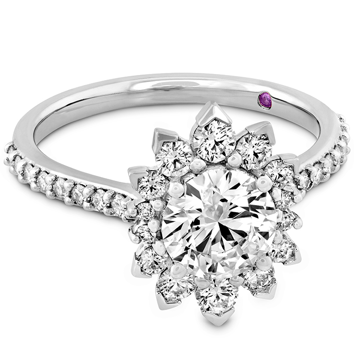 0.57 ctw. Behati Say It Your Way Oval Engagement Ring in Platinum