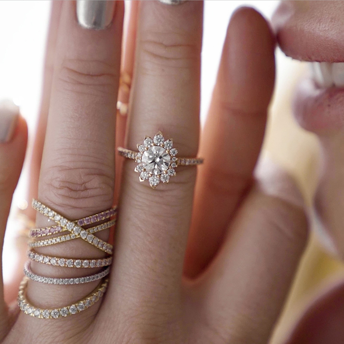 1.46 ctw. Behati Say It Your Way Oval Engagement Ring in Platinum