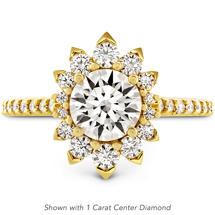 Behati Say It Your Way Oval Engagement Ring in 18K Yellow Gold