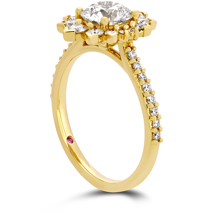 Behati Say It Your Way Oval Engagement Ring in 18K Yellow Gold