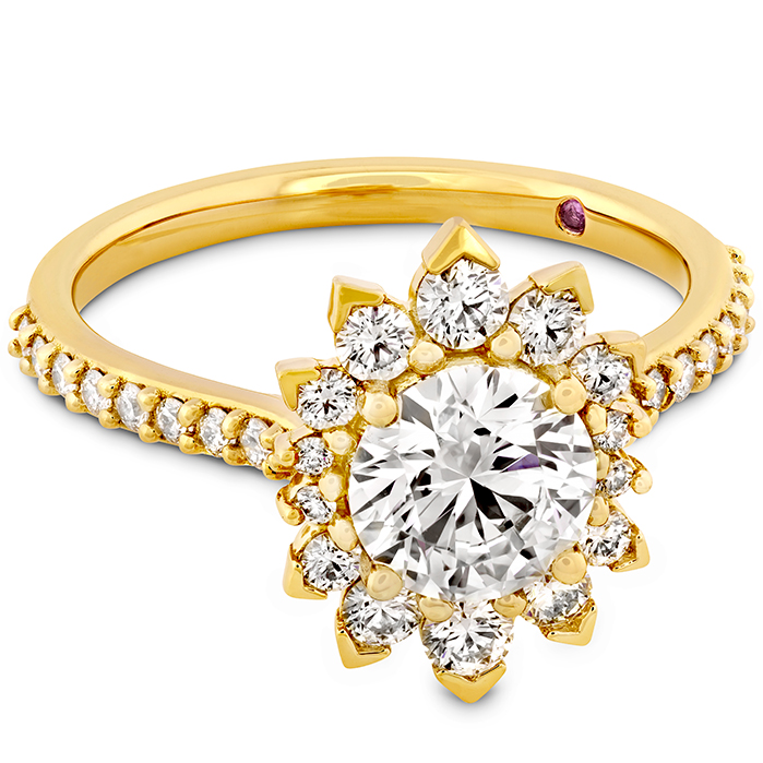 Behati Say It Your Way Oval Engagement Ring in 18K Yellow Gold