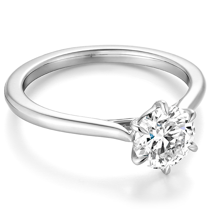 0.3 ctw. Camilla 6 Prong Engagement Ring in Platinum