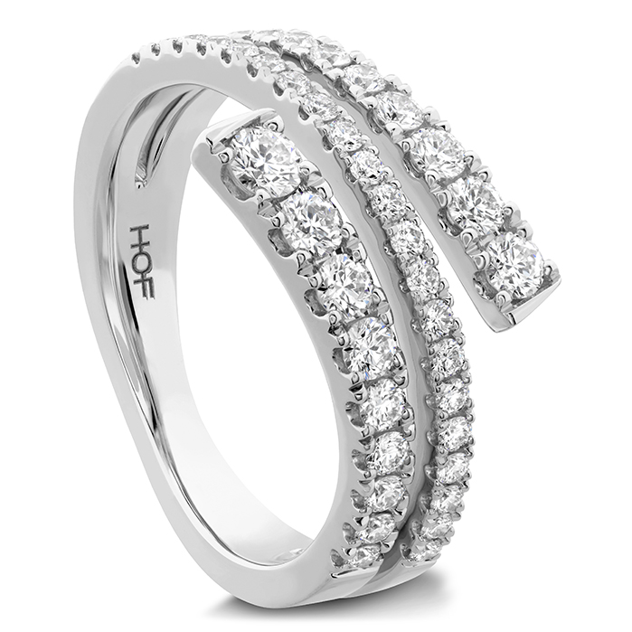 0.7 ctw. Grace Wrap Right Hand Ring in Platinum