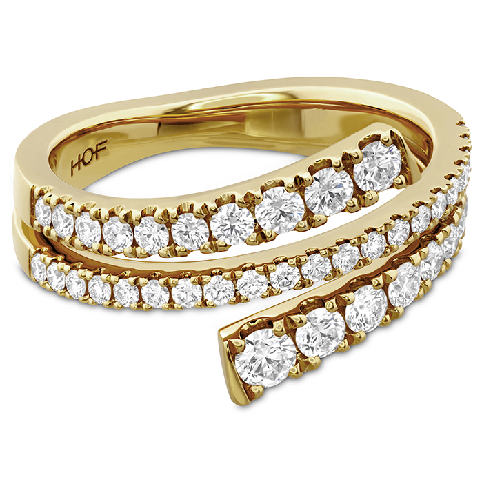 0.7 ctw. Grace Wrap Right Hand Ring in 18K Yellow Gold