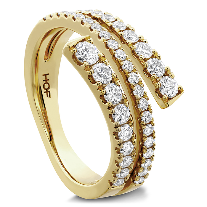 0.7 ctw. Grace Wrap Right Hand Ring in 18K Yellow Gold