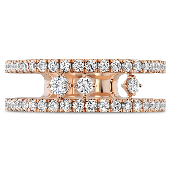 0.5 ctw. Grace Floating Right Hand Ring in 18K Rose Gold