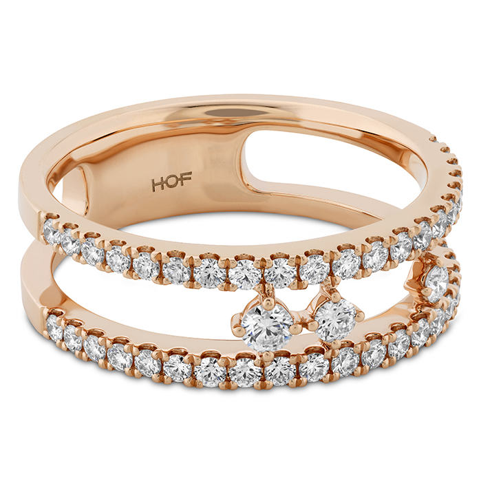 0.5 ctw. Grace Floating Right Hand Ring in 18K Rose Gold