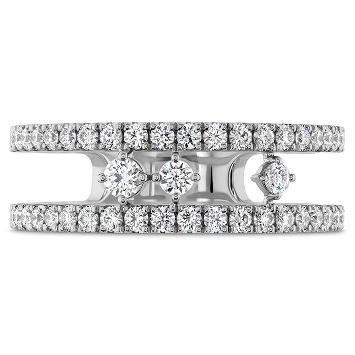 0.5 ctw. Grace Floating Right Hand Ring in 18K White Gold