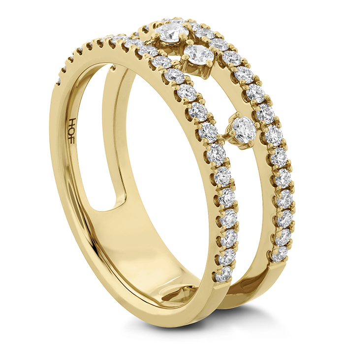 0.5 ctw. Grace Floating Right Hand Ring in 18K Yellow Gold