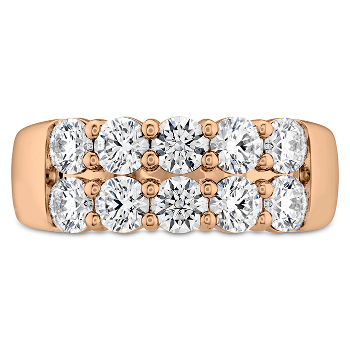 1.5 ctw. Signature Double Row Ring in 18K Rose Gold