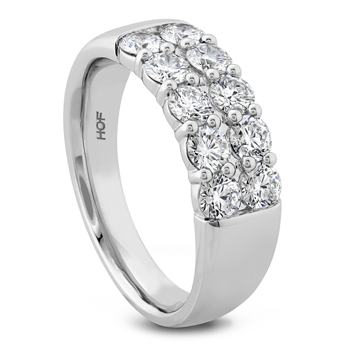 1.1 ctw. Signature Double Row Ring in 18K Rose Gold