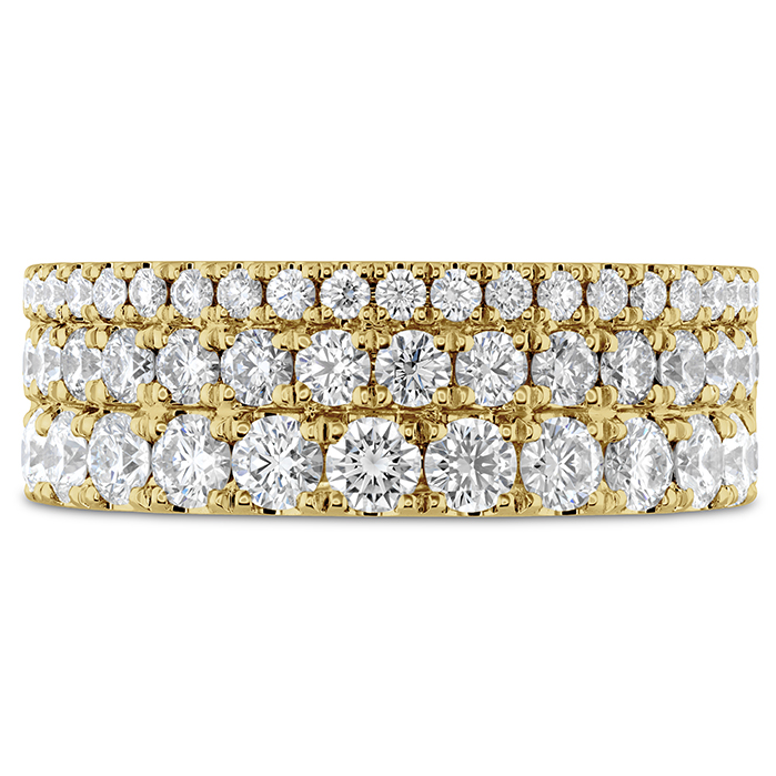 1.55 ctw. Grace Triple Row Ring in 18K Yellow Gold