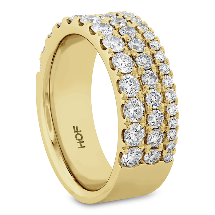 1.55 ctw. Grace Triple Row Ring in 18K Yellow Gold