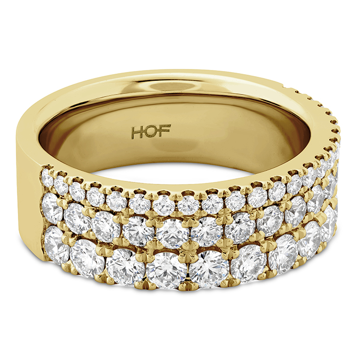 1.55 ctw. Grace Triple Row Ring in 18K Yellow Gold