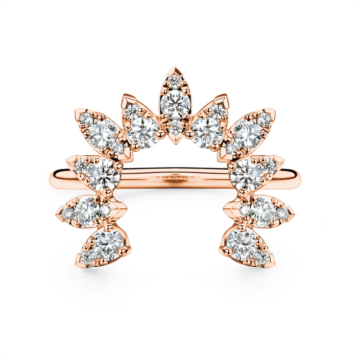 0.65 ctw. Aerial Sunburst Ring in 18K Rose Gold
