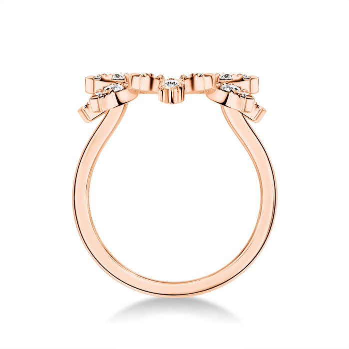 0.65 ctw. Aerial Sunburst Ring in 18K Rose Gold