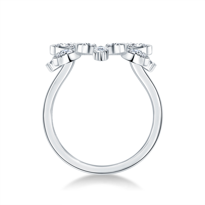 0.65 ctw. Aerial Sunburst Ring in 18K Rose Gold