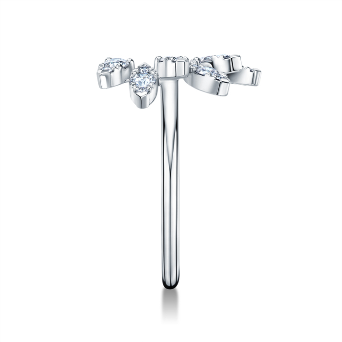 0.65 ctw. Aerial Sunburst Ring in Platinum