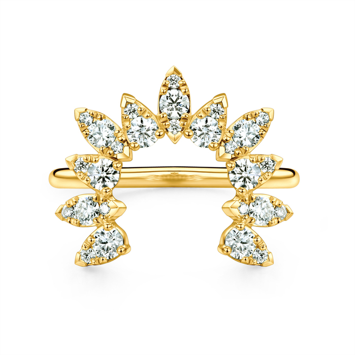 0.65 ctw. Aerial Sunburst Ring in 18K Yellow Gold