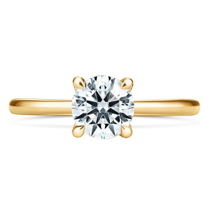 0.5 ctw. Vela Solitaire Ring in 18K Yellow Gold
